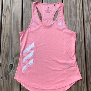 Adidas pink racer back tank